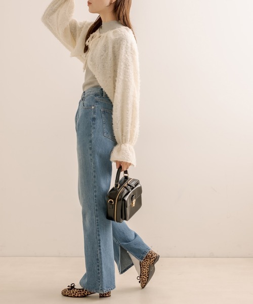 OLIVE des OLIVE(オリーブデオリーブ)の「ボレロ×ハイネックリブインナーSET(アンサンブル・レディース・ブラック/グレー/オフホワイト・FREE)」の19枚目の写真