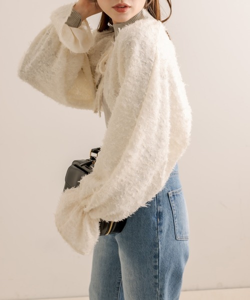 OLIVE des OLIVE(オリーブデオリーブ)の「ボレロ×ハイネックリブインナーSET(アンサンブル・レディース・ブラック/グレー/オフホワイト・FREE)」の22枚目の写真