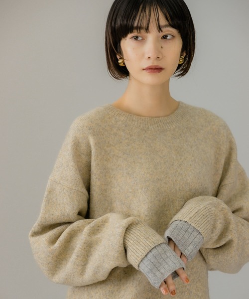 KBF（ケイビーエフ）の「ロングアームウォーマー（手袋・レディース・グレー/アイボリー/グリーン・ONE）」の20枚目の写真