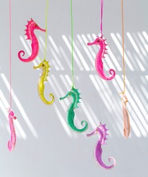 『Petit Pan』ペーパークラフト★タツノオトシゴ モビール （ピンク） Petit Pan（プチパン）の「【Petit Pan】プチパンペーパークラフト