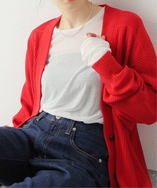 JOURNAL STANDARD（ジャーナルスタンダード）の「《追加》シアーロングＴシャツ（Tシャツ/カットソー・レディース・ホワイト/アイボリー・FREE）」の2枚目の写真