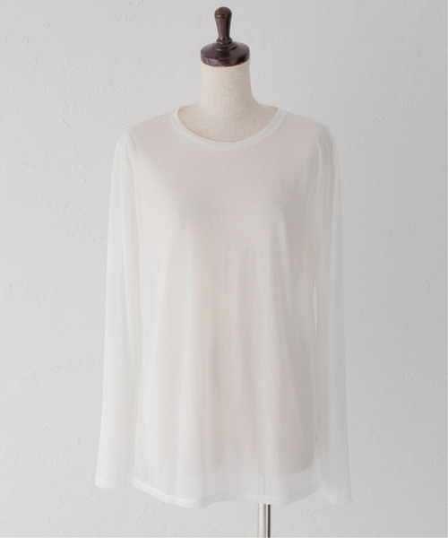 JOURNAL STANDARD（ジャーナルスタンダード）の「《追加》シアーロングＴシャツ（Tシャツ/カットソー・レディース・ホワイト/アイボリー・FREE）」の15枚目の写真