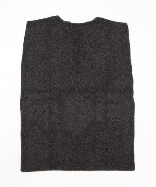 Samansa Mos2（サマンサ モスモス）の「圧縮ウール風カットベスト（ベスト・レディース・チャコール/キナリ/カーキ・ﾌﾘ-）」の12枚目の写真