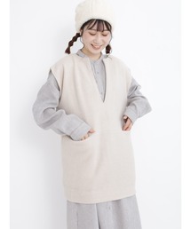 Samansa Mos2 | 圧縮ウール風カットベスト(ベスト)