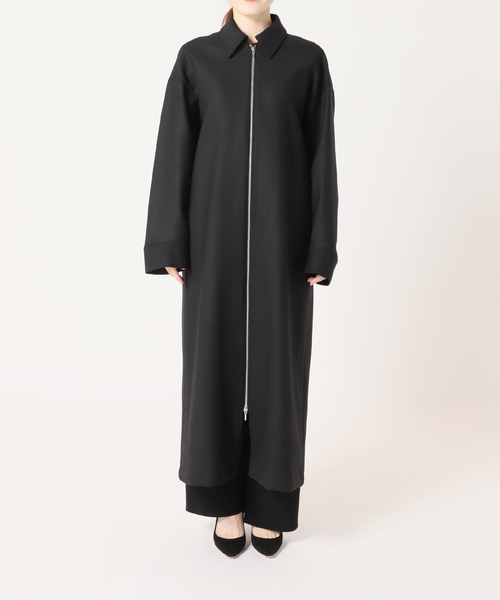 AP STUDIO（エーピーストゥディオ）の「ジップアップコート（ステンカラーコート・レディース・ブラック・FREE）」の12枚目の写真