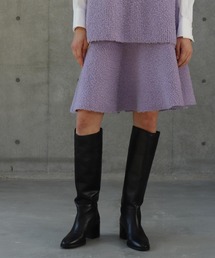 boucle plush high waist flare skirt(ブークレハイウエストフレアスカート)