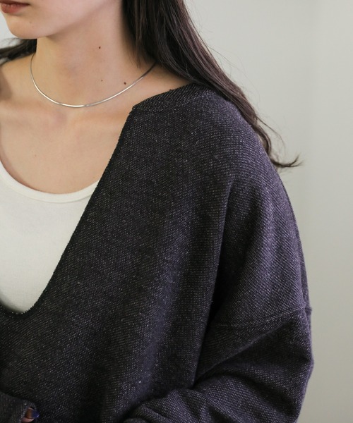 select MOCA（セレクトモカ）の「Uネックスウェットショート丈プルオーバー（スウェット・レディース・ライトグレー/ブラック/ダークベージュ・FREE）」の13枚目の写真