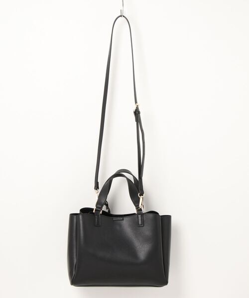 dazzlin（ダズリン）の「dazzlin/ダズリン　ダブルフェイス２wayハンド キーリングチャーム付属（ハンドバッグ・レディース・アイボリー/ブラック/ベージュ系その他/ピンク系その他・FREE）」の5枚目の写真