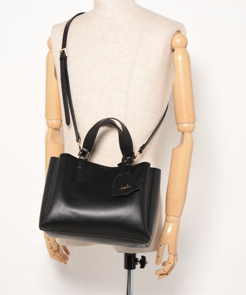 dazzlin（ダズリン）の「dazzlin/ダズリン　ダブルフェイス２wayハンド キーリングチャーム付属（ハンドバッグ・レディース・アイボリー/ブラック/ベージュ系その他/ピンク系その他・FREE）」の6枚目の写真