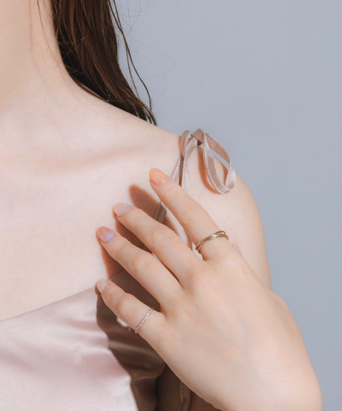 muku（ムク）の「金属アレルギー対応 1mmトリオリング/サージカルステンレス/316L（リング・レディース・ゴールド系1/シルバー×ゴールド/シルバー/ゴールド・11/9/13）」の9枚目の写真