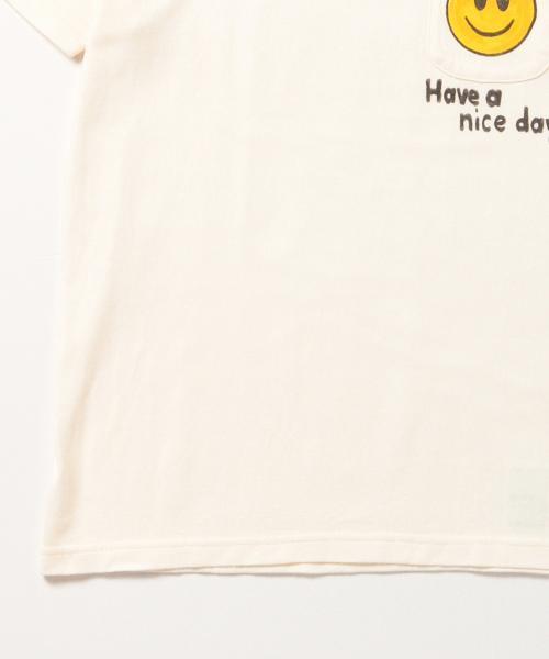 SCREEN STARS（スクリーンスターズ）の「SCREEN STARS×BEAMS BOY / ポケット スマイルT（Tシャツ/カットソー・レディース・ホワイト/グレー・ONE SIZE）」の5枚目の写真
