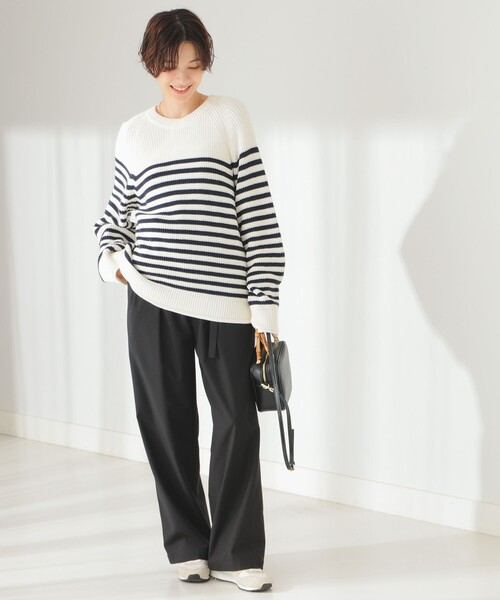 B:MING by BEAMS（ビーミングバイビームス）の「B:MING by BEAMS / リライズ ボーダー プルオーバー（ニット/セーター・レディース・サックスブルー/レッド/ネイビー・FREE）」の11枚目の写真