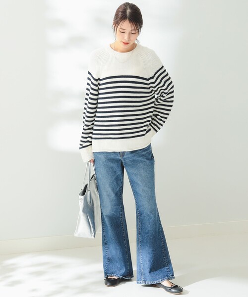 B:MING by BEAMS（ビーミングバイビームス）の「B:MING by BEAMS / リライズ ボーダー プルオーバー（ニット/セーター・レディース・サックスブルー/レッド/ネイビー・FREE）」の12枚目の写真