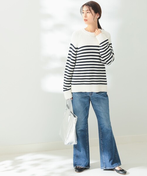 B:MING by BEAMS（ビーミングバイビームス）の「B:MING by BEAMS / リライズ ボーダー プルオーバー（ニット/セーター・レディース・サックスブルー/レッド/ネイビー・FREE）」の13枚目の写真