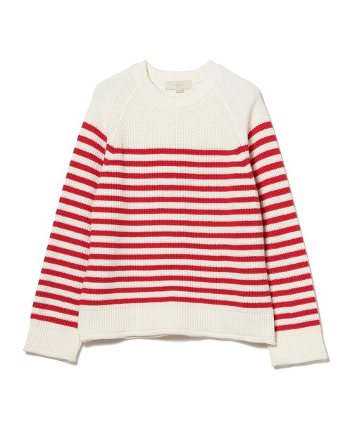 B:MING by BEAMS（ビーミングバイビームス）の「B:MING by BEAMS / リライズ ボーダー プルオーバー（ニット/セーター・レディース・サックスブルー/レッド/ネイビー・FREE）」の17枚目の写真