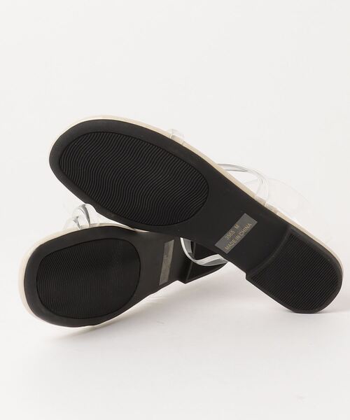 AAA+(サンエープラス)の「スクエアトゥ フラットコードサンダル 華奢ストラップサンダル(サンダル・レディース・ダークブラウン/パイソン/ブラウン/アイボリー/ブラック/ライトブルー/クリア/その他1/ライトグリーン/シルバー・M/LL/L/S)」の12枚目の写真