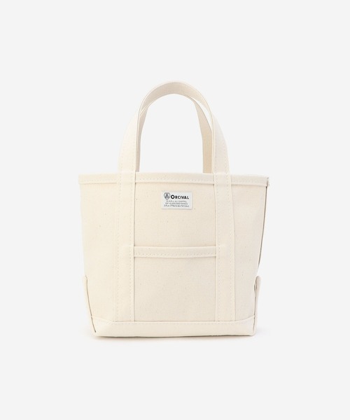 ORCIVAL（オーシバル）の「ORCIVAL | キャンバストートバッグ 小（トートバッグ・レディース・アイボリー/A/チャコール/ピンク系その他/D/ライトグレー/グレー系その他/グリーン/グレー系その他2/ブルー系その他7・-）」の2枚目の写真