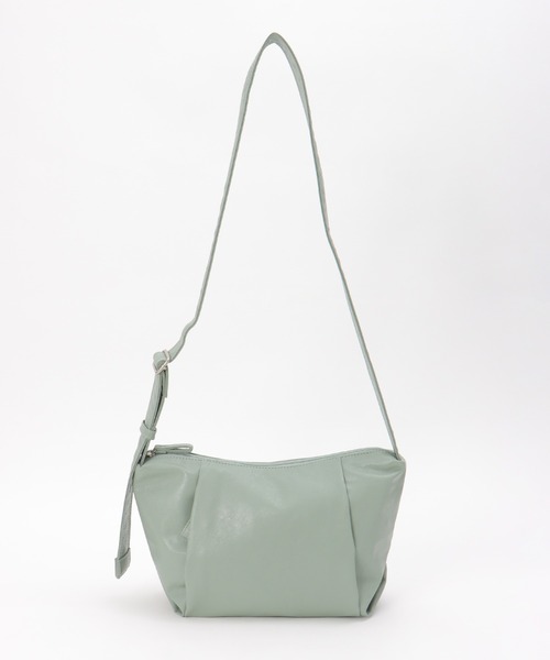 ikka（イッカ）の「PUハーフムーンミニショルダーバッグ（ショルダーバッグ・レディース・オフホワイト/グリーン/オレンジ/ブラック/ダークグリーン/グレー/イエロー/グリーン系その他・FREE）」の6枚目の写真