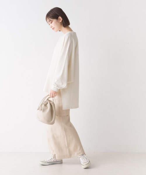 OMNES（オムネス）の「梨地ドルマンスリーブプルオーバー長袖（その他トップス・レディース・ベージュ/アイボリー/ブラック/ブルー・FREE）」の22枚目の写真