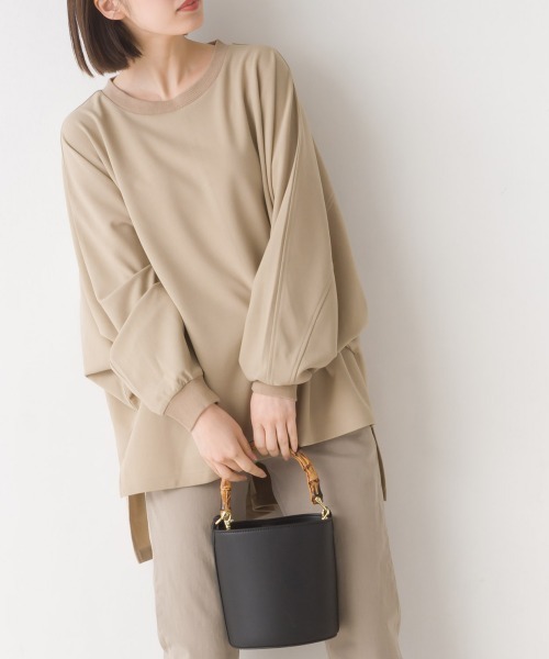 OMNES（オムネス）の「梨地ドルマンスリーブプルオーバー長袖（その他トップス・レディース・ベージュ/アイボリー/ブラック/ブルー・FREE）」の12枚目の写真