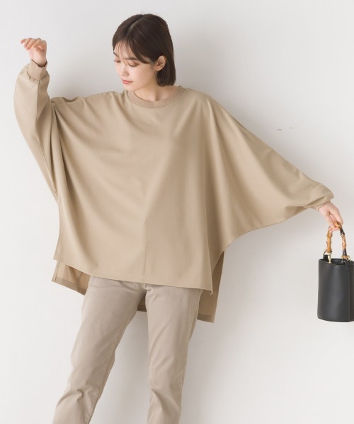 OMNES（オムネス）の「梨地ドルマンスリーブプルオーバー長袖（その他トップス・レディース・ベージュ/アイボリー/ブラック/ブルー・FREE）」の19枚目の写真