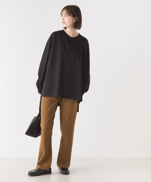 OMNES（オムネス）の「梨地ドルマンスリーブプルオーバー長袖（その他トップス・レディース・ベージュ/アイボリー/ブラック/ブルー・FREE）」の13枚目の写真