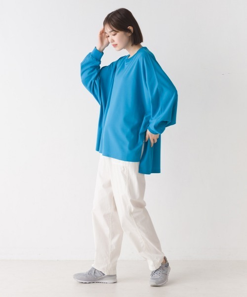 OMNES（オムネス）の「梨地ドルマンスリーブプルオーバー長袖（その他トップス・レディース・ベージュ/アイボリー/ブラック/ブルー・FREE）」の17枚目の写真