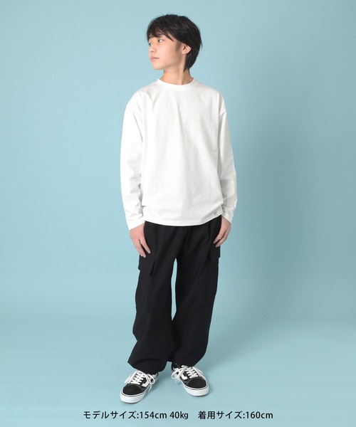 GLAZOS(グラソス)の「【グラコレ】アソートバックプリント長袖Tシャツ(Tシャツ/カットソー・キッズ・グリーン/ブルー/グレー/ブラック/ネイビー/ホワイト・160cm/170cm/150cm/140cm)」の12枚目の写真