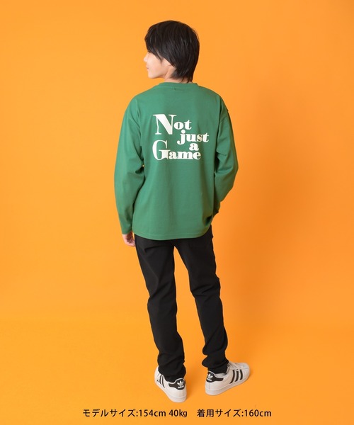 GLAZOS(グラソス)の「【グラコレ】アソートバックプリント長袖Tシャツ(Tシャツ/カットソー・キッズ・グリーン/ブルー/グレー/ブラック/ネイビー/ホワイト・160cm/170cm/150cm/140cm)」の17枚目の写真