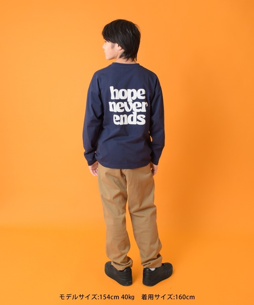 GLAZOS(グラソス)の「【グラコレ】アソートバックプリント長袖Tシャツ(Tシャツ/カットソー・キッズ・グリーン/ブルー/グレー/ブラック/ネイビー/ホワイト・160cm/170cm/150cm/140cm)」の19枚目の写真