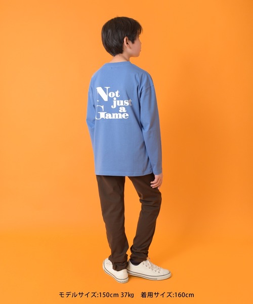 GLAZOS(グラソス)の「【グラコレ】アソートバックプリント長袖Tシャツ(Tシャツ/カットソー・キッズ・グリーン/ブルー/グレー/ブラック/ネイビー/ホワイト・160cm/170cm/150cm/140cm)」の21枚目の写真