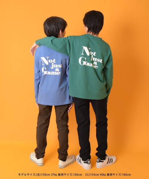 GLAZOS(グラソス)の「【グラコレ】アソートバックプリント長袖Tシャツ(Tシャツ/カットソー・キッズ・グリーン/ブルー/グレー/ブラック/ネイビー/ホワイト・160cm/170cm/150cm/140cm)」の10枚目の写真