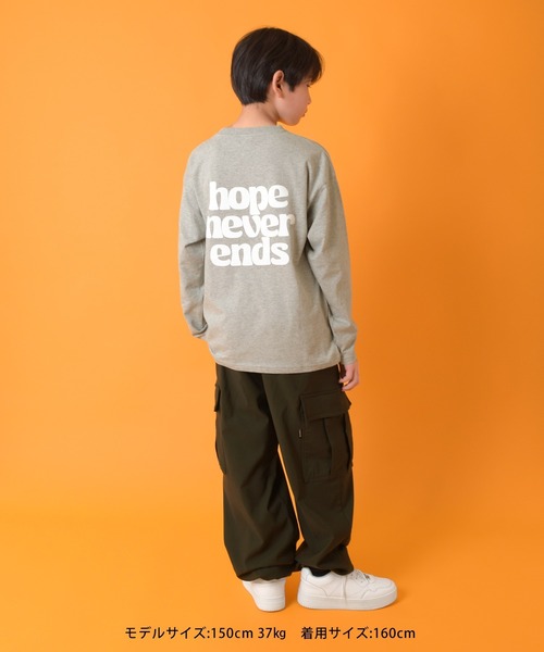 GLAZOS(グラソス)の「【グラコレ】アソートバックプリント長袖Tシャツ(Tシャツ/カットソー・キッズ・グリーン/ブルー/グレー/ブラック/ネイビー/ホワイト・160cm/170cm/150cm/140cm)」の15枚目の写真