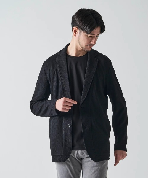 TETE HOMME（テットオム）の「ふくれへリンボンカットジャケット（テーラードジャケット・メンズ・チャコールグレー/ベージュ/ブラック・LARGE/MEDIUM/X-LARGE）」の2枚目の写真