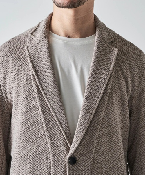 TETE HOMME（テットオム）の「ふくれへリンボンカットジャケット（テーラードジャケット・メンズ・チャコールグレー/ベージュ/ブラック・LARGE/MEDIUM/X-LARGE）」の8枚目の写真
