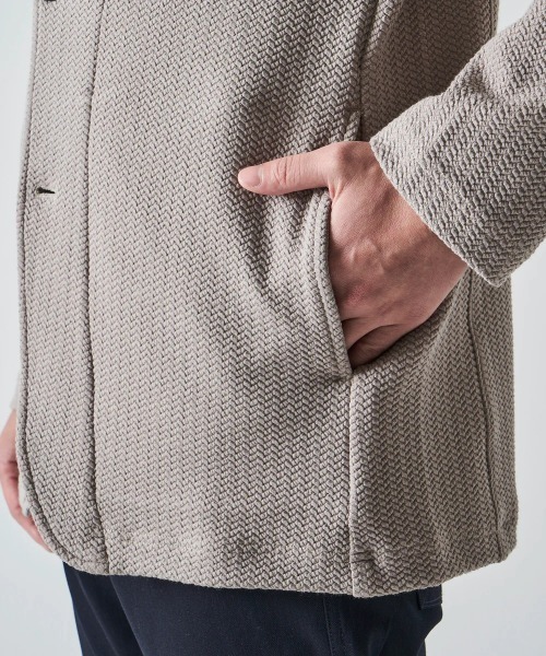 TETE HOMME（テットオム）の「ふくれへリンボンカットジャケット（テーラードジャケット・メンズ・チャコールグレー/ベージュ/ブラック・LARGE/MEDIUM/X-LARGE）」の16枚目の写真
