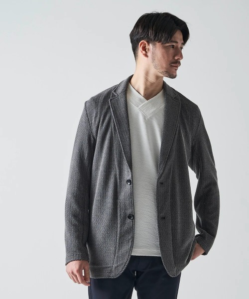 TETE HOMME（テットオム）の「ふくれへリンボンカットジャケット（テーラードジャケット・メンズ・チャコールグレー/ベージュ/ブラック・LARGE/MEDIUM/X-LARGE）」の19枚目の写真