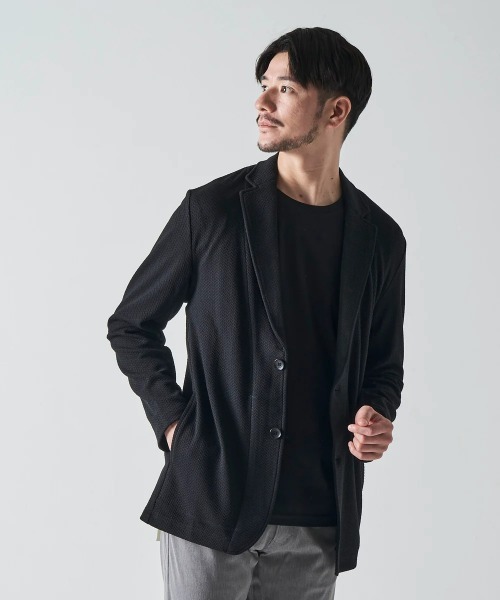 TETE HOMME（テットオム）の「ふくれへリンボンカットジャケット（テーラードジャケット・メンズ・チャコールグレー/ベージュ/ブラック・LARGE/MEDIUM/X-LARGE）」の13枚目の写真