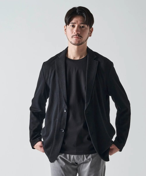 TETE HOMME（テットオム）の「ふくれへリンボンカットジャケット（テーラードジャケット・メンズ・チャコールグレー/ベージュ/ブラック・LARGE/MEDIUM/X-LARGE）」の15枚目の写真