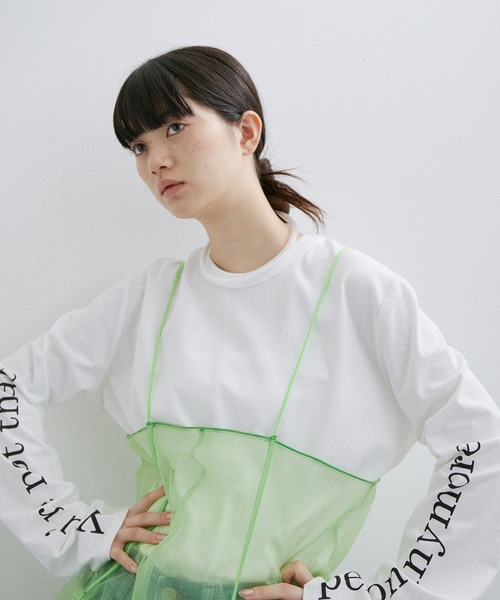 ADAM ET ROPE'（アダムエロペ）の「スリーブプリントロンT（Tシャツ