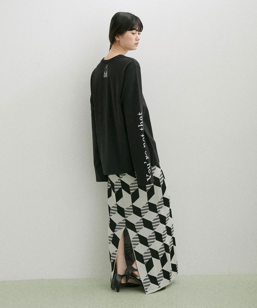 ADAM ET ROPE'（アダムエロペ）の「スリーブプリントロンT（Tシャツ