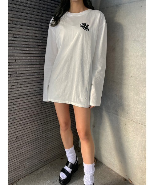ENVYM(アンビー)の「ENVYMロンT(Tシャツ/カットソー・レディース・ホワイト/ブラック/ベージュ・FREE)」の19枚目の写真