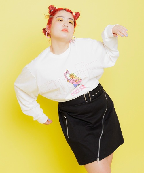 PUNYUS（プニュズ）の「ZIPミニスカート（スカート・レディース・ブラック・1/2/3/4）」の9枚目の写真