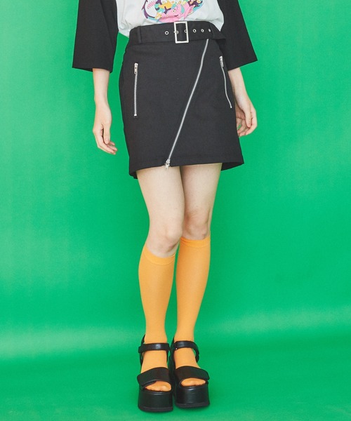 PUNYUS（プニュズ）の「ZIPミニスカート（スカート・レディース・ブラック・1/2/3/4）」の17枚目の写真
