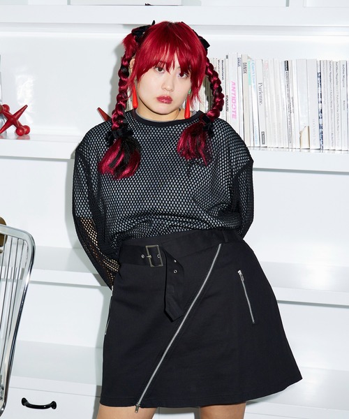 PUNYUS（プニュズ）の「ZIPミニスカート（スカート・レディース・ブラック・1/2/3/4）」の18枚目の写真