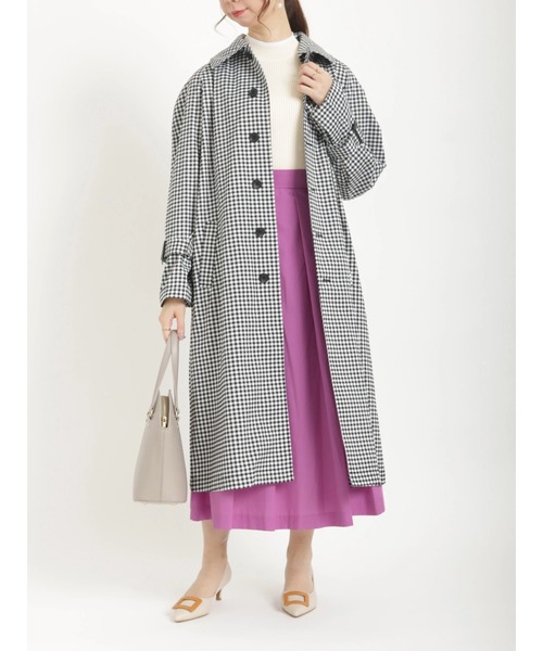 Te chichi（テチチ）の「ステンカラーコート（ステンカラーコート・レディース・ベージュ/ブルー/ブラック・ﾌﾘ-）」の2枚目の写真