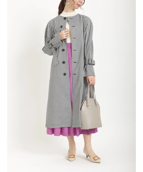 Te chichi（テチチ）の「ステンカラーコート（ステンカラーコート・レディース・ベージュ/ブルー/ブラック・ﾌﾘ-）」の14枚目の写真