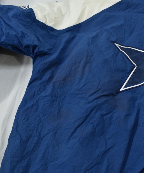 STARTER（スターター）の「【ヴィンテージ古着】90s STARTER/スターター ''DALLAS COWBOYS'' NFL 中綿入り フルジップナイロンジャケット（ナイロンジャケット・メンズ・ネイビー・LARGE）」の9枚目の写真