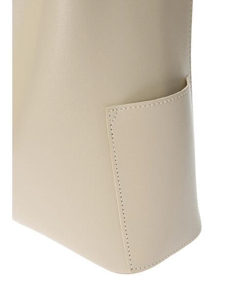 Samansa Mos2 blue（サマンサモスモスブルー）の「合皮ダブルベルトショルダーバッグ（ハンドバッグ・レディース・ブラック/ベージュ/キナリ・ﾌﾘ-）」の19枚目の写真