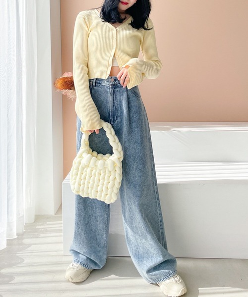 Heather(ヘザー)の「マンドゥBAG 190658(ハンドバッグ・レディース・ブルー/ブラック/アイボリー/ピンク・ONE SIZE)」の6枚目の写真